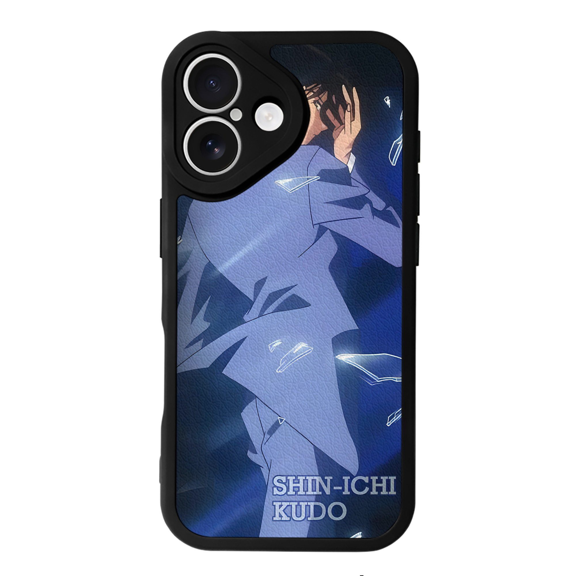 （画像用） 名探偵コナン Detective Conan 【iPhone 16シリーズ対応】シリコンスマホケース（レザー調） 材質：シリコン